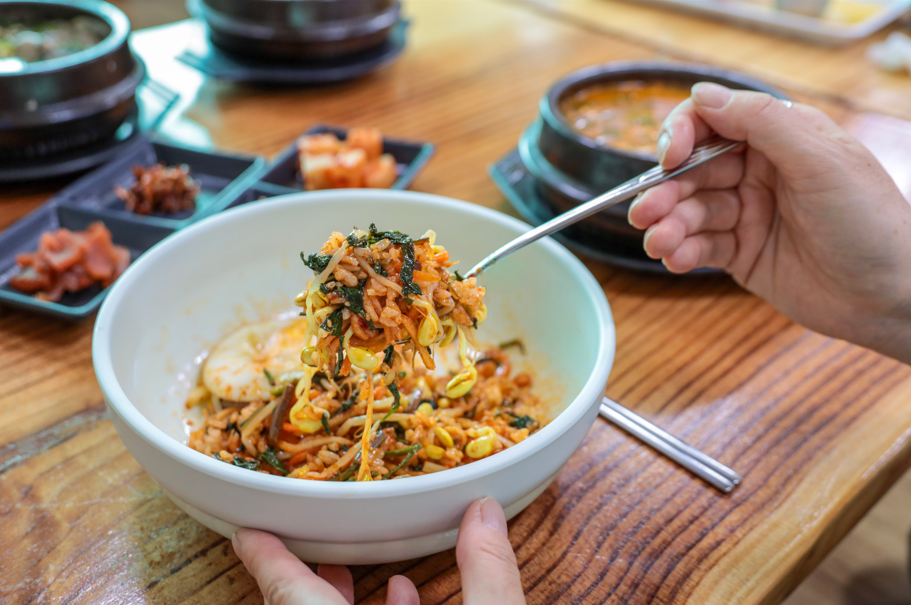 금동경주콩나물국밥 비빔밥