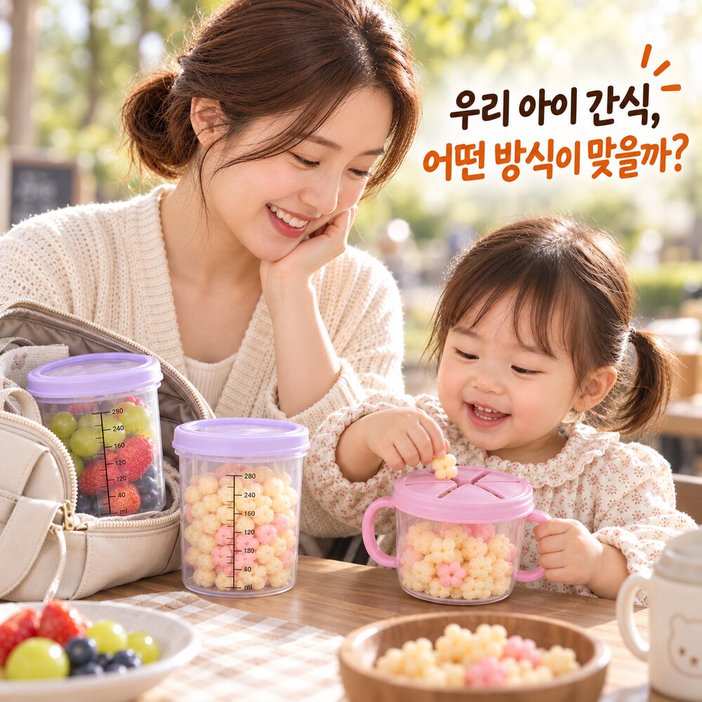 베베락 아이와와 먼치킨 스낵캐처의 쓰임을 비교하는 장면
