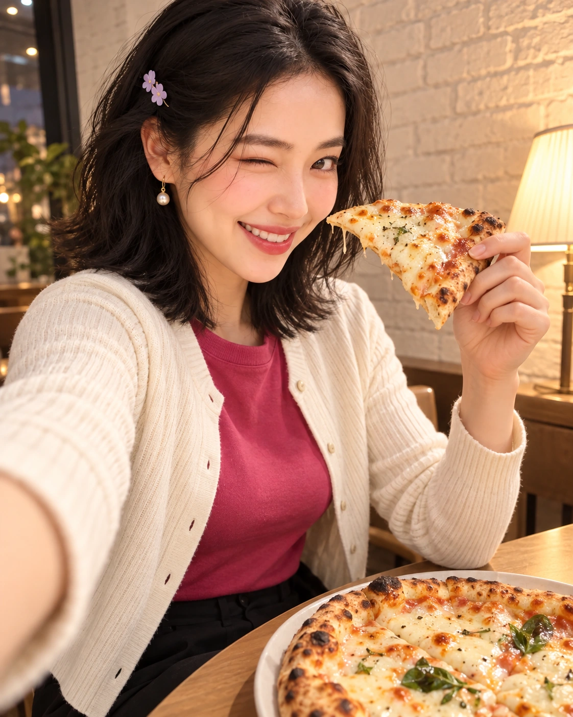 AI illustration: A pizza slice joins the discussion. That pasta plan is getting bigger.