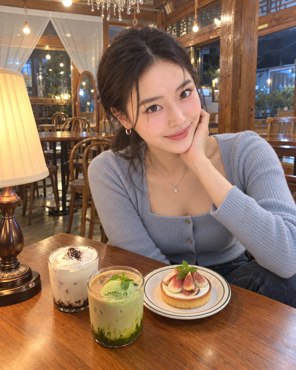 AI 가상 장면 · 김마에와 오늘 주문 3종